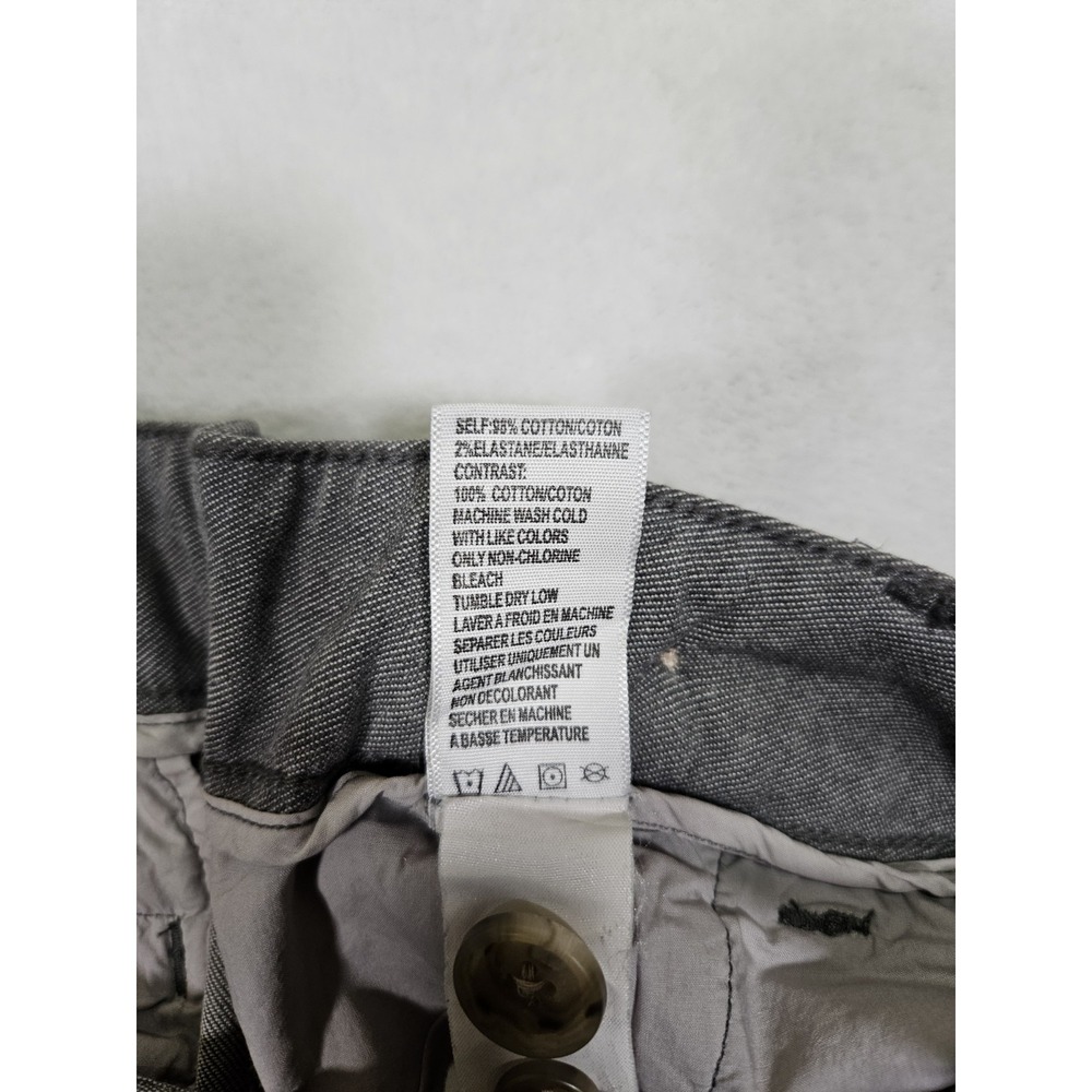 James Perse Men's Gray Pants 32x29 Stretch Trousers Button Fly Designer - Picture 9 of 10
